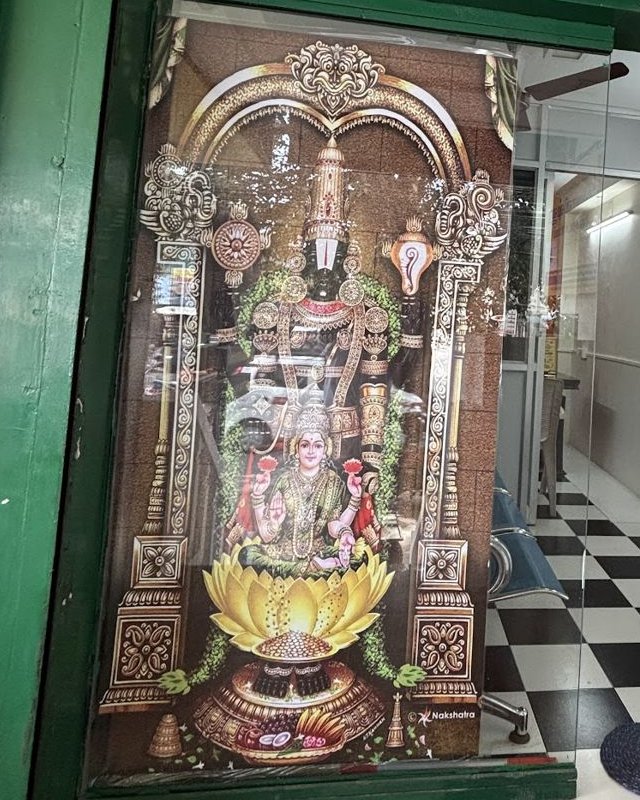 Perumal idol at our entrance